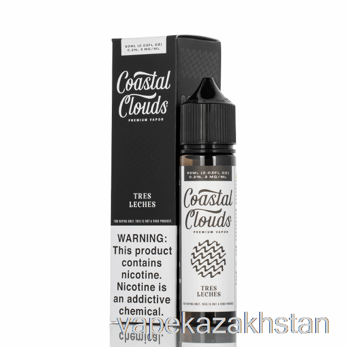 Vape Kazakhstan Tres Leches - Coastal Clouds Co. - 60mL 0mg